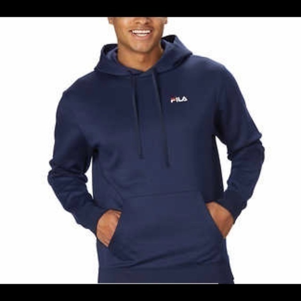 FILA mens new with tags navy blue hoodie